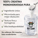 Creatina Monohidratada FIT COW Sin Sabor 450 g