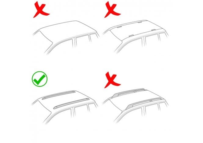 Barras de techo Thule JEEP Grand Cherokee 22-24 línea actual (Evo) ALUMINIO