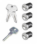 Jgo 4 Cilindros Yakima con Llave SKS Lock - Black Horse Mx